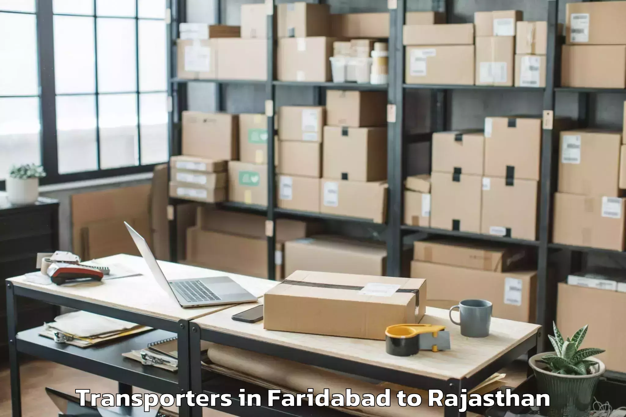 Top Faridabad to Ghatol Transporters Available